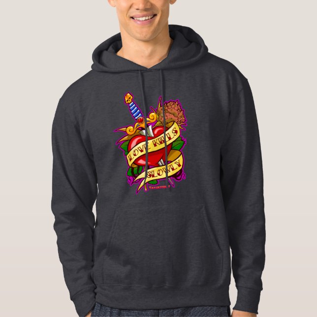Liebe-Tötungen langsam Hoodie (Vorderseite)