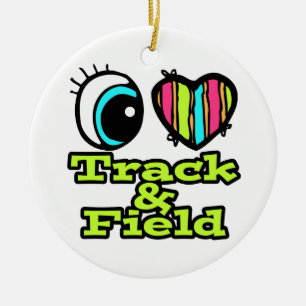 Liebe Track und Field Keramik Ornament