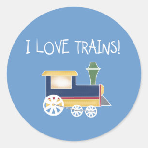 LIEBE TRAINS RUNDER AUFKLEBER