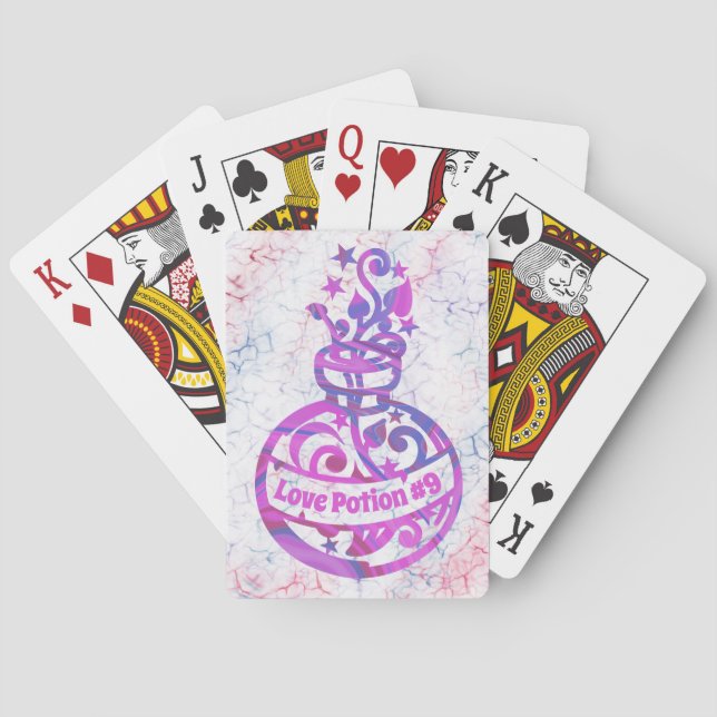 Liebe Tränke Flasche Custom Playing Cards Spielkarten (Rückseite)
