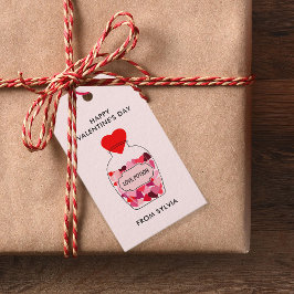 Liebe Tränke glücklich Valentinstag Personalisiert Geschenkanhänger