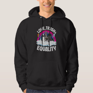 Liebe Trash & Equality Opossum Raccoon Bisexuelle  Hoodie