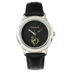Liebe "Treble and Bass clever" Armbanduhr