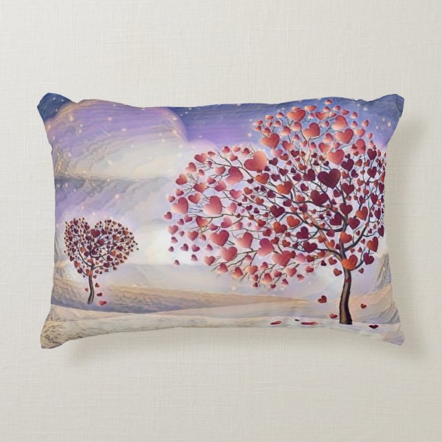 Liebe Tree Accent Pillow Dekokissen (Vorderseite)