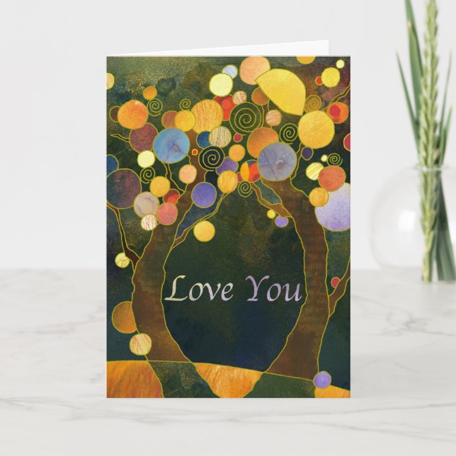 Liebe Tree Card Karte (Vorderseite)