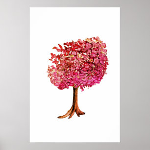 Liebe Tree Cherry Blossom Poster