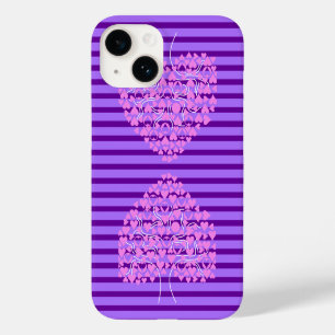 Liebe Tree Lila Heart iPhone Case