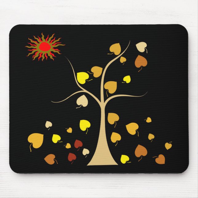 Liebe Tree Mouse Pad Mousepad (Vorne)