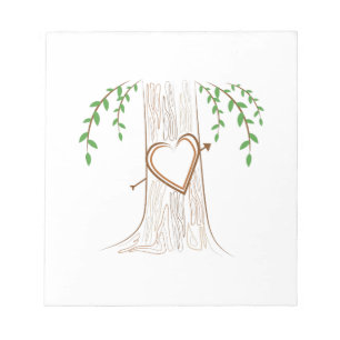 Liebe Tree Notizblock