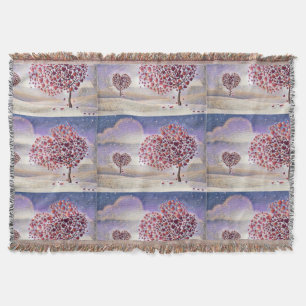 Liebe Tree Throw Blanket Decke