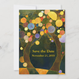 Liebe Trees Art Nouveau Hochzeit Save The Date