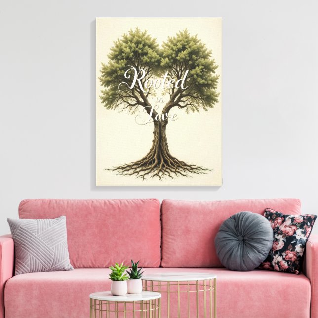 Liebe Tremauer Kunst Leinwanddruck (Insitu (Wohnzimmer))