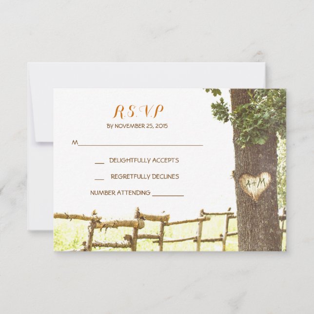 Liebe Treppenhaus Hochzeit RSVP Karten (Vorderseite)