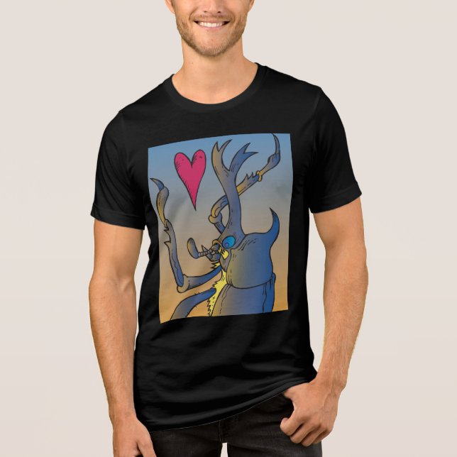 Liebe Tri-Blend Shirt (Vorderseite)