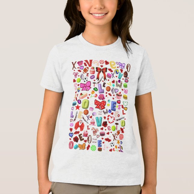 Liebe Tri-Blend Shirt (Vorderseite)