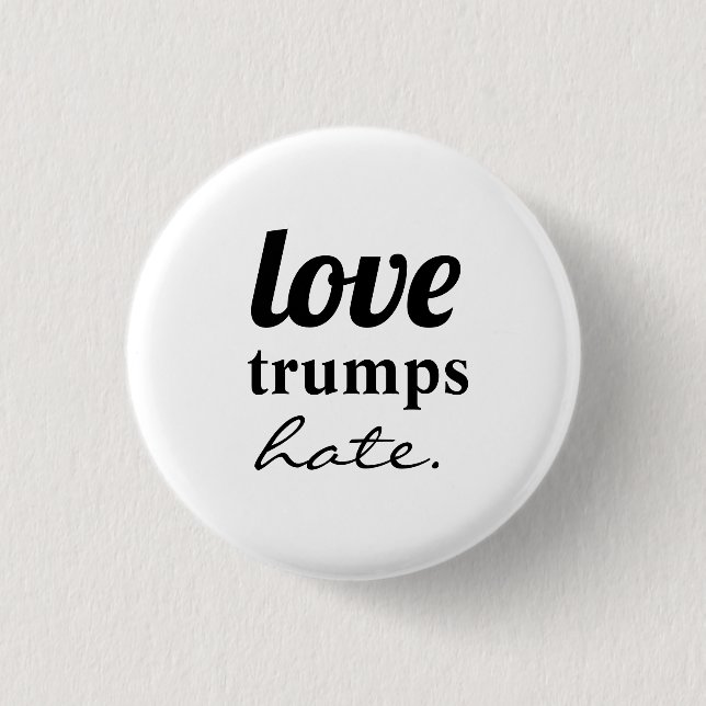 Liebe Tromps Hass Button (Vorderseite)