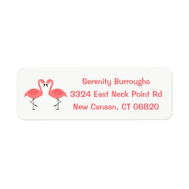 Liebe Tropical Pink Flamingos - Wedding Beach Luau (Vorne)