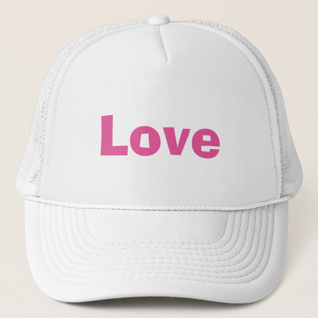 Liebe Trucker Hat Truckerkappe (Vorderseite)