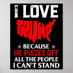 Liebe Trump, weil er die Leute, die ich kann, verä Poster