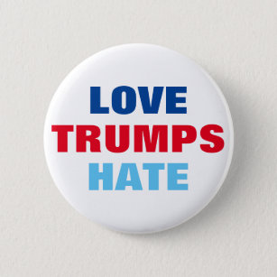 Liebe-Trumpf-Hass Button