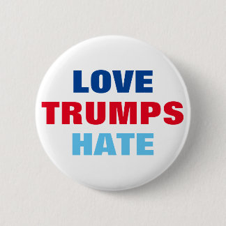 Liebe-Trumpf-Hass Button