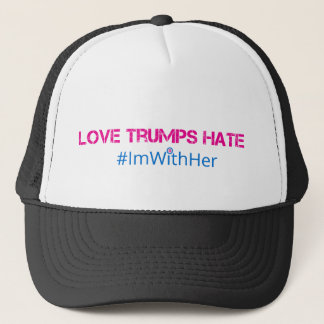 Liebe-Trumpf-Hass-Fernlastfahrer-Hut Truckerkappe