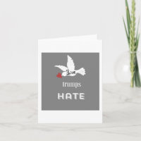 Liebe-Trumpf-Hass-Gruß-Karte