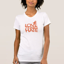 Liebe-Trumpf-Hass-T-Shirt T-Shirt