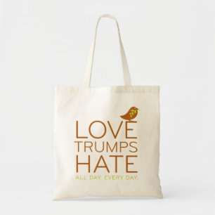 Liebe-Trumpf-Hass-Tasche Tragetasche