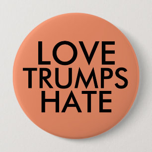 LIEBE TRUMPS Große Tasten HABEN Button