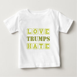 LIEBE TRUMPS HASEN BABY T-SHIRT