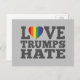 Liebe Trumps Hate - Anti Donald Trump Postkarte (Vorne/Hinten)
