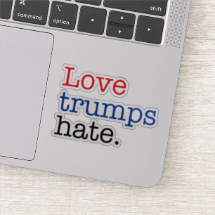 Liebe Trumps Hate Aufkleber