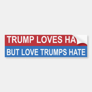 Liebe Trumps Hate Autoaufkleber