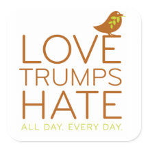 Liebe Trumps Hate Sticker