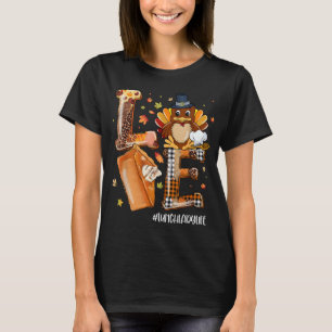 LIEBE Türkei Pilgrim Pumpkin Pie Lunch Lady Life T T-Shirt