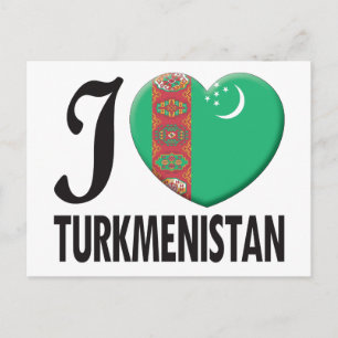 Liebe Turkmenistan Postkarte