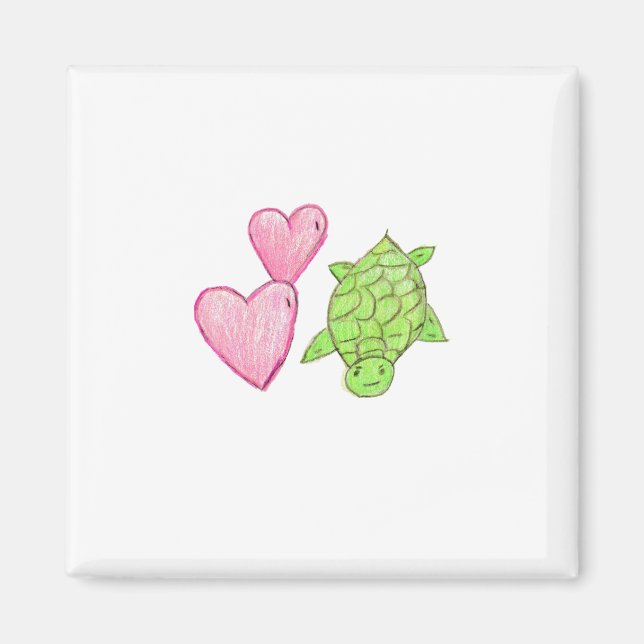 Liebe Turtle Magnet (Vorne)