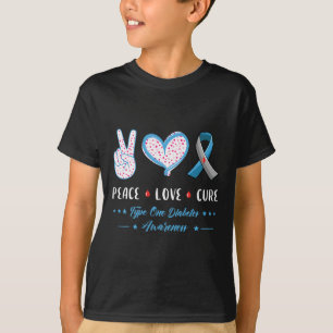 Liebe Typ 1 Diabetes Männer Frauen T-Shirt