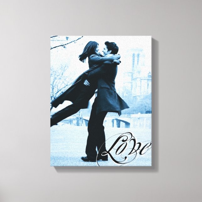 Liebe Typografie Ihre Fotomodelle Wrapped Canvas Leinwanddruck (Vorderseite)