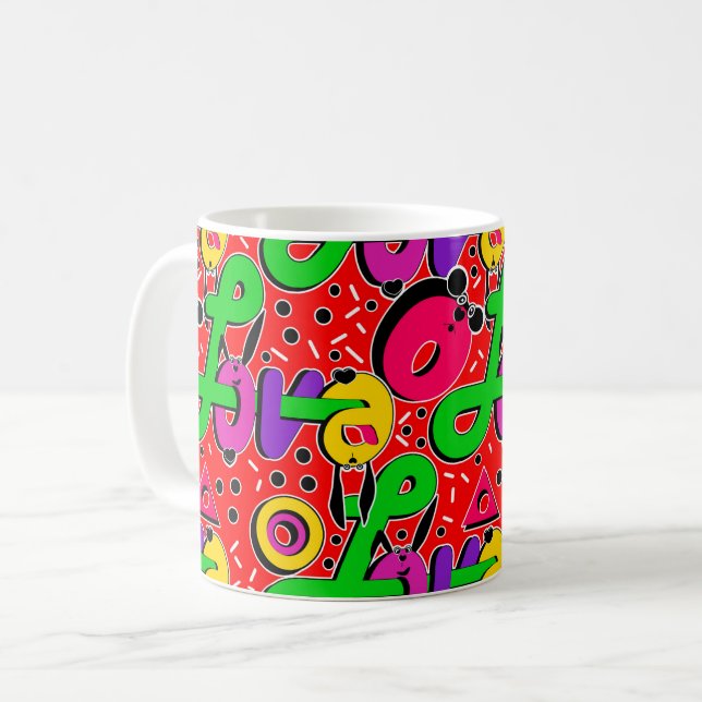 Liebe, Typografie Kaffeetasse (Vorderseite Links)