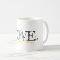 LIEBE. Typografie-Namen Moderne Kindermädchen