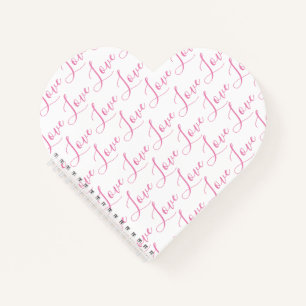 Liebe Typografie Valentine's Journal Notizbuch