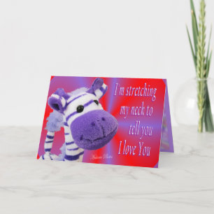 Liebe U der Giraffe I Karte-fertigen besonders an Feiertagskarte