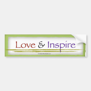 "Liebe u. inspirieren" Autoaufkleber