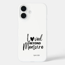 Liebe über die Maßnahme Eph 3:19 hinaus iPhone 16 Hülle