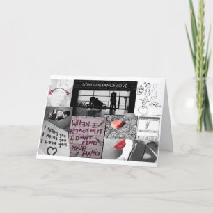 Liebe über große Entfernungen Karte