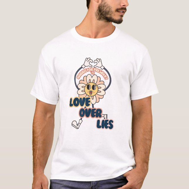 Liebe über Lies - Happy Blume - Kamala Harris 24 T-Shirt (Vorderseite)