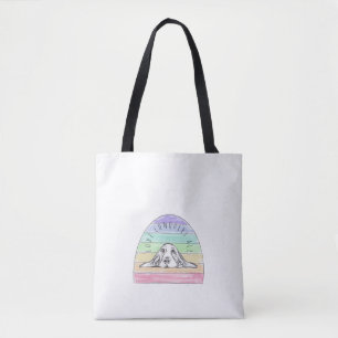 Liebe überwindet alles Hund Regenbogen Basset Houn Tasche