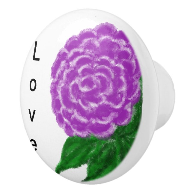 Liebe Ultra-Violett-Wasserfarbe Keramikknauf (Rechts)